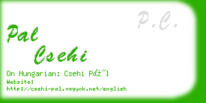 pal csehi business card